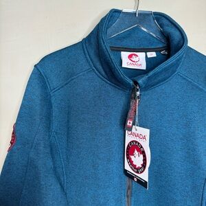 Canada Weather Gear Zip-Up Fleece Jacket Size 2X Blue